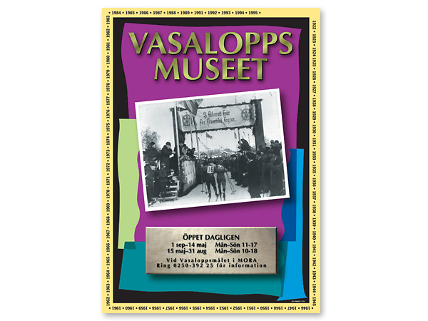 Affisch för Vasalopps Museet